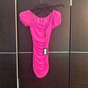 Katie J NYC Junior Anya Dress in Hot Pink, Size Small